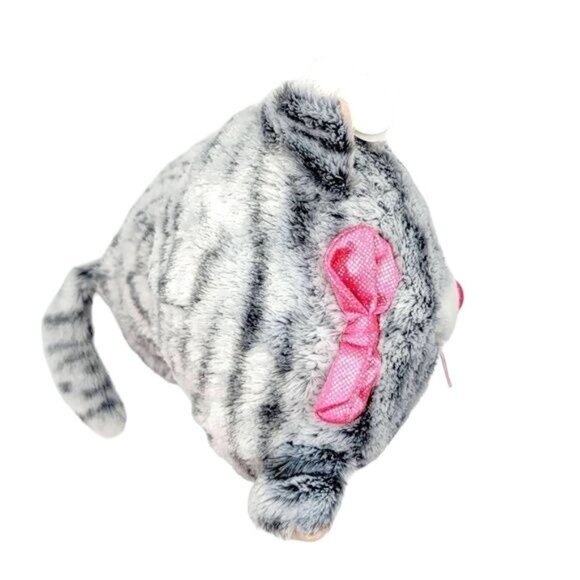 2/$15 Ty Beanie Boos Plush Gray 9" Glitter Eyes Tabby Kitten Tag 2016 Kiki Cat - Picture 6 of 11
